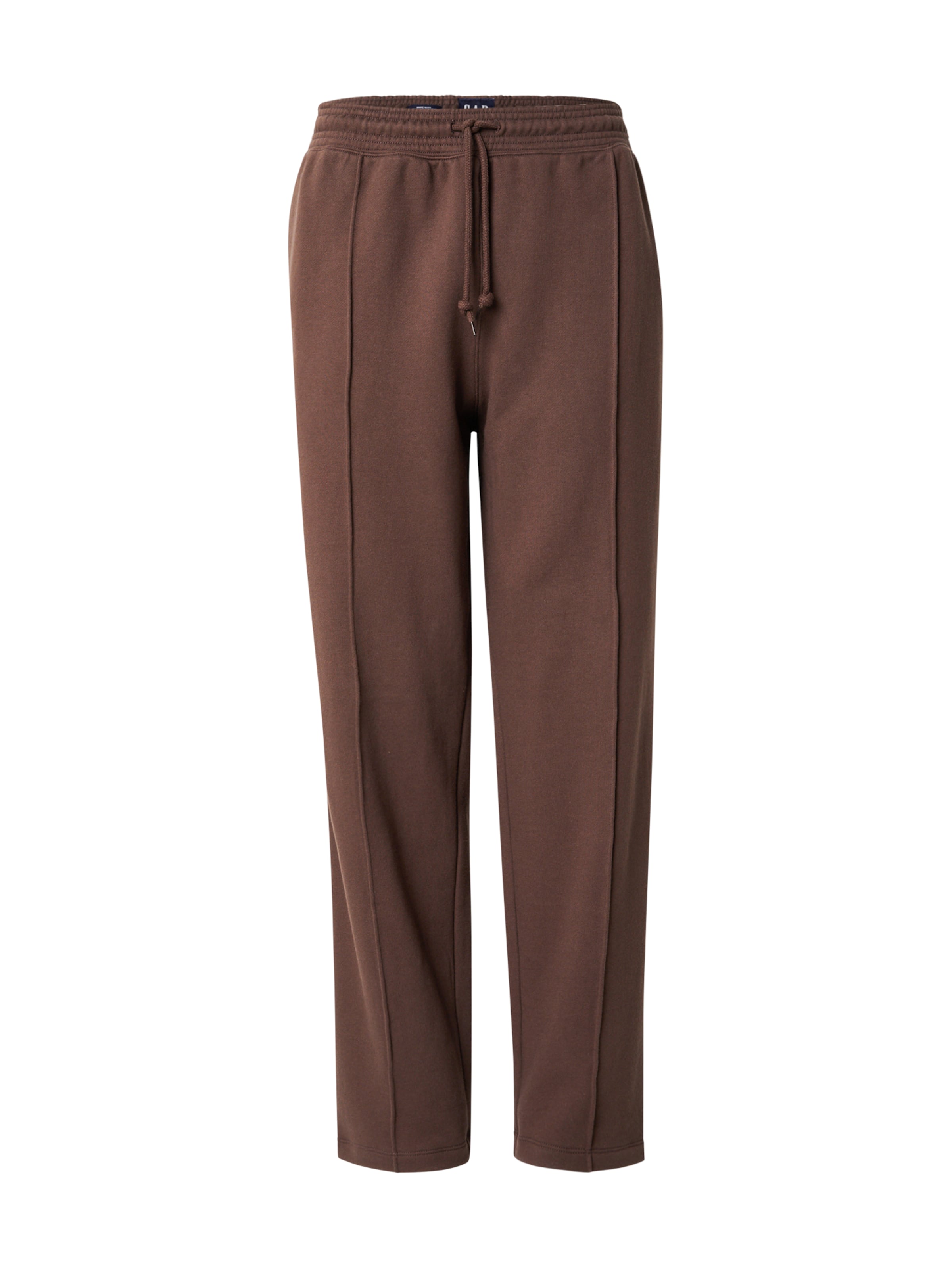 Wide Leg Pantalon GAP en marron : devant
