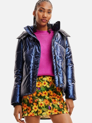 Desigual Winter jacket in Blue: front