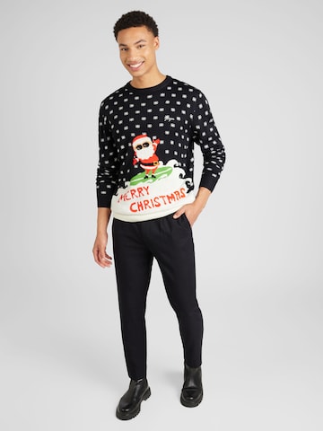 Denim Project Sweatshirt 'Surfin Santa' in Black