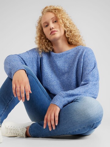 Vero Moda Curve Pullover 'DOFFY' in Blau