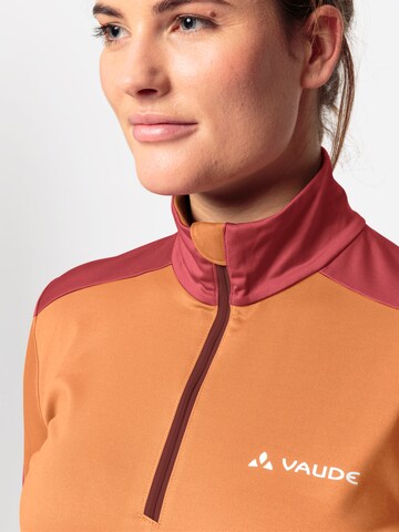 VAUDE Sports sweater 'Livigno' in Orange