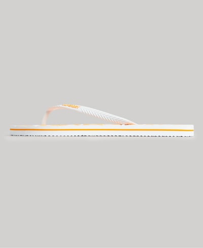 Superdry Teenslipper in de kleur Geel / Wit, Productweergave