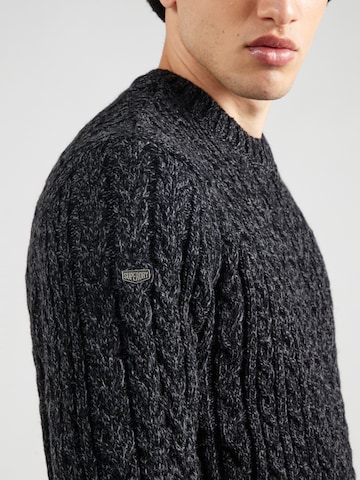 Superdry Свитер 'JACOB CABLE' в Черный
