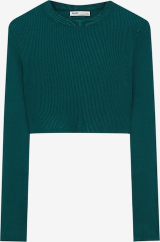 Pull&Bear Sweater in Green: front