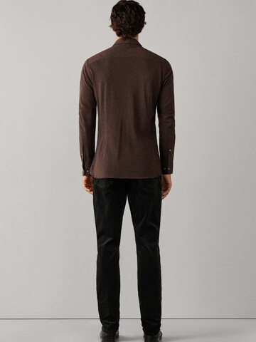 Coupe regular Chemise Hackett London en marron
