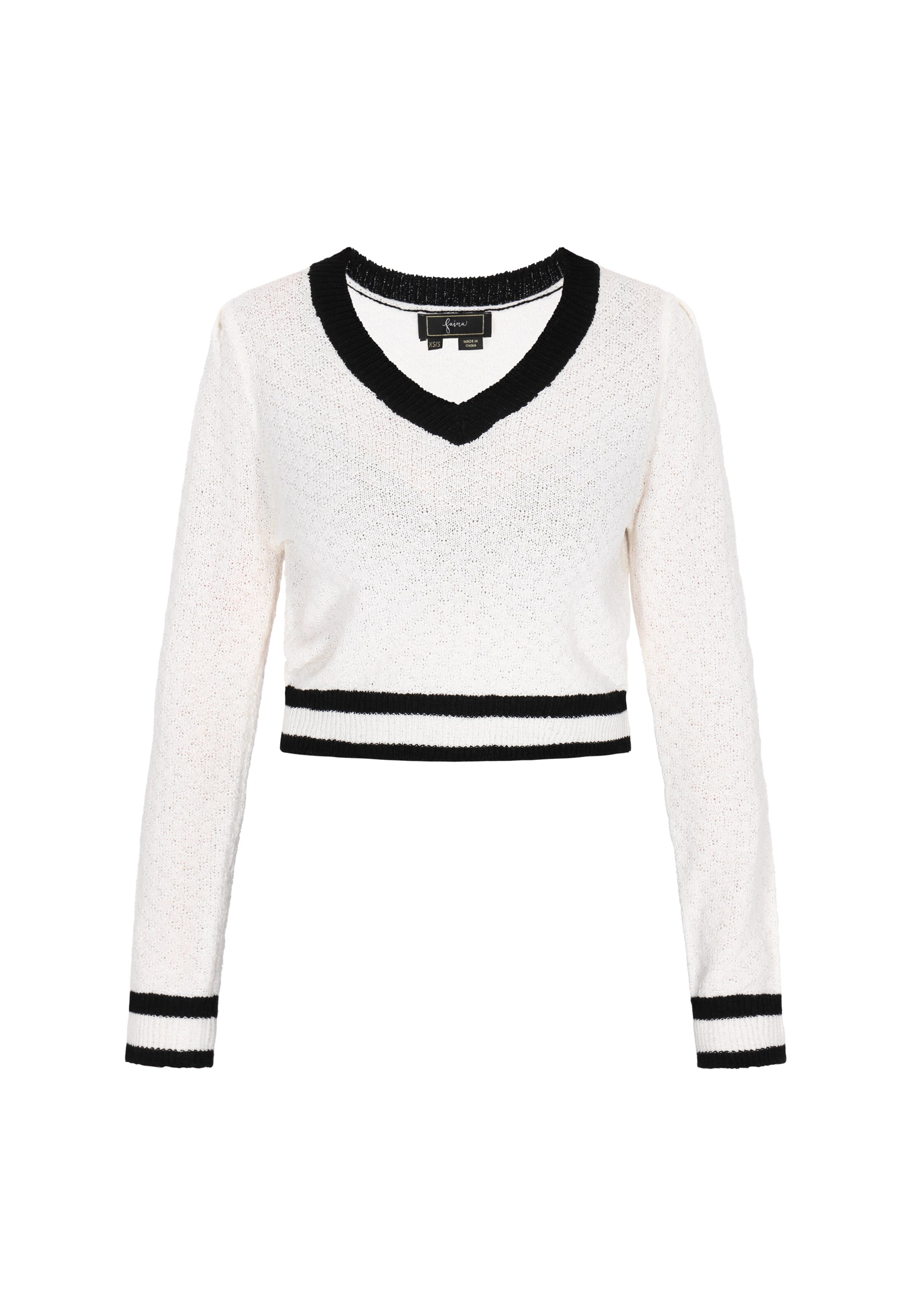 faina - Pullover em branco: frente