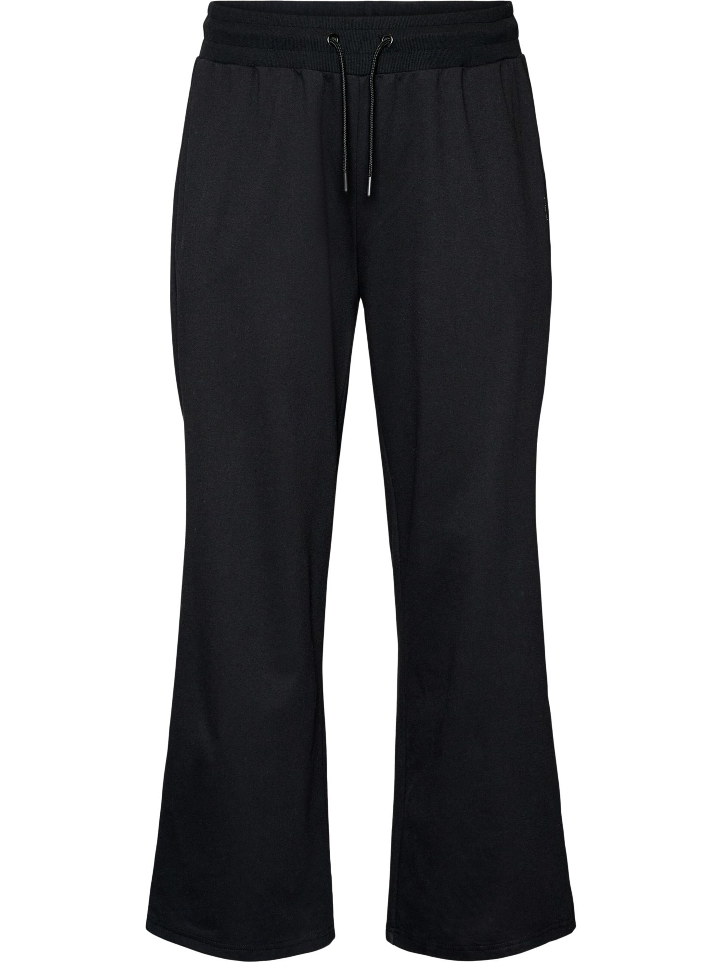 regular Pantaloni sportivi di Active by Zizzi in nero: frontale