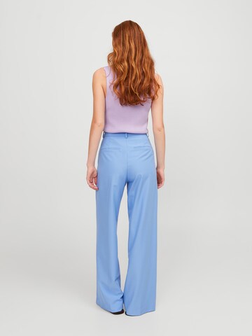 JJXX Wide Leg Bundfaltenhose 'ELLIS' in Blau