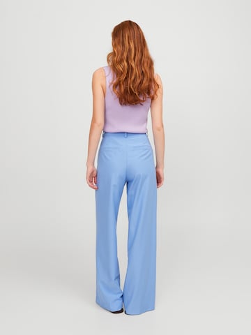 JJXX Wide leg Pleat-Front Pants 'ELLIS' in Blue