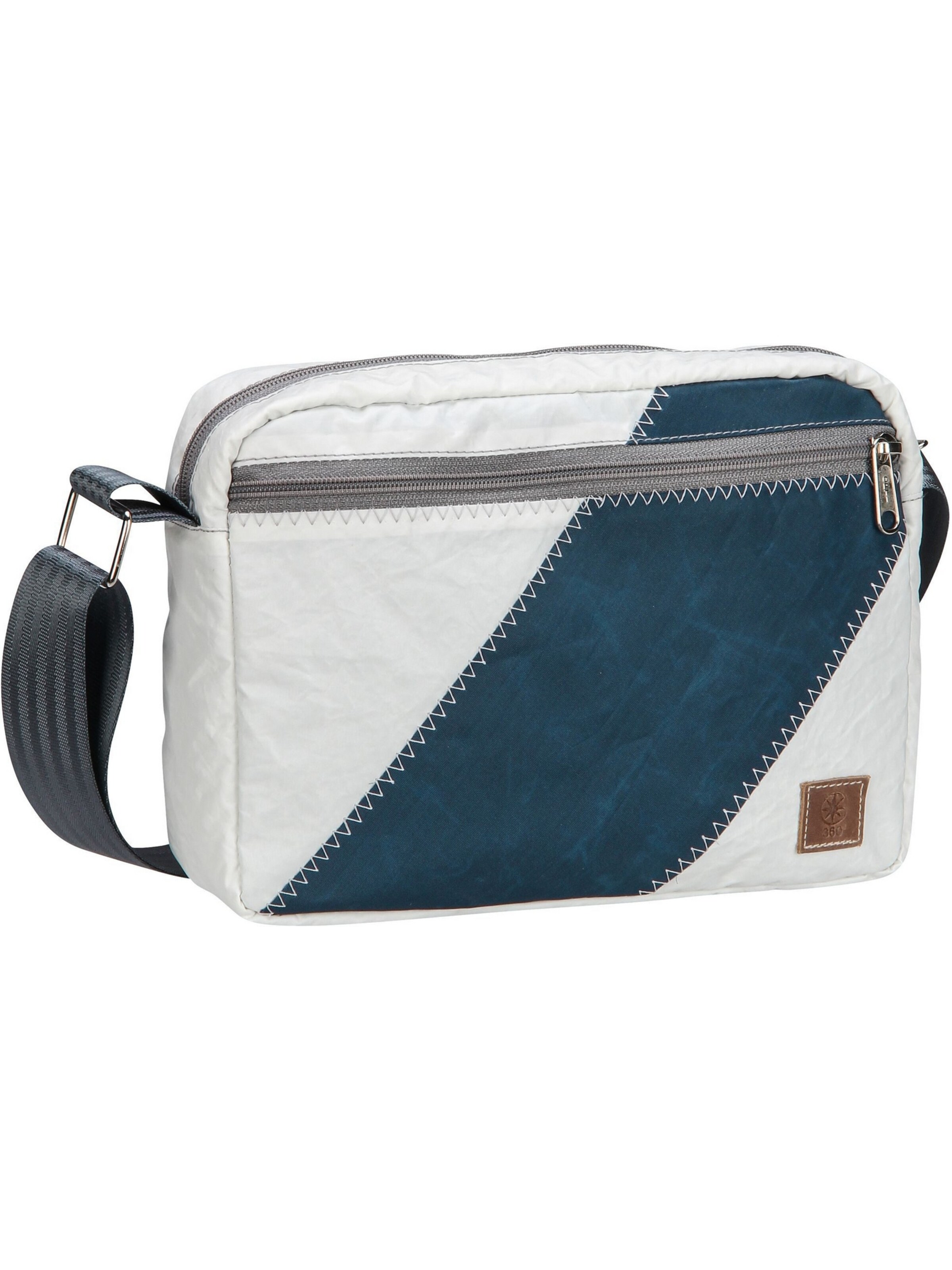 360 Grad Crossbody Bag in White: front