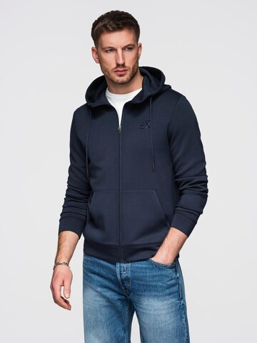 Ombre Sweat jacket in Blue: front