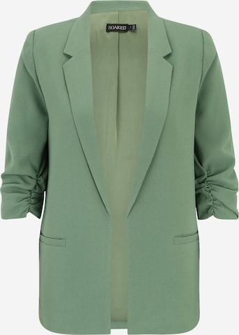SOAKED IN LUXURY Blazer 'Shirley' in Green: front
