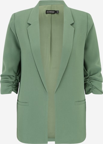 Blazer 'Shirley' SOAKED IN LUXURY en vert : devant