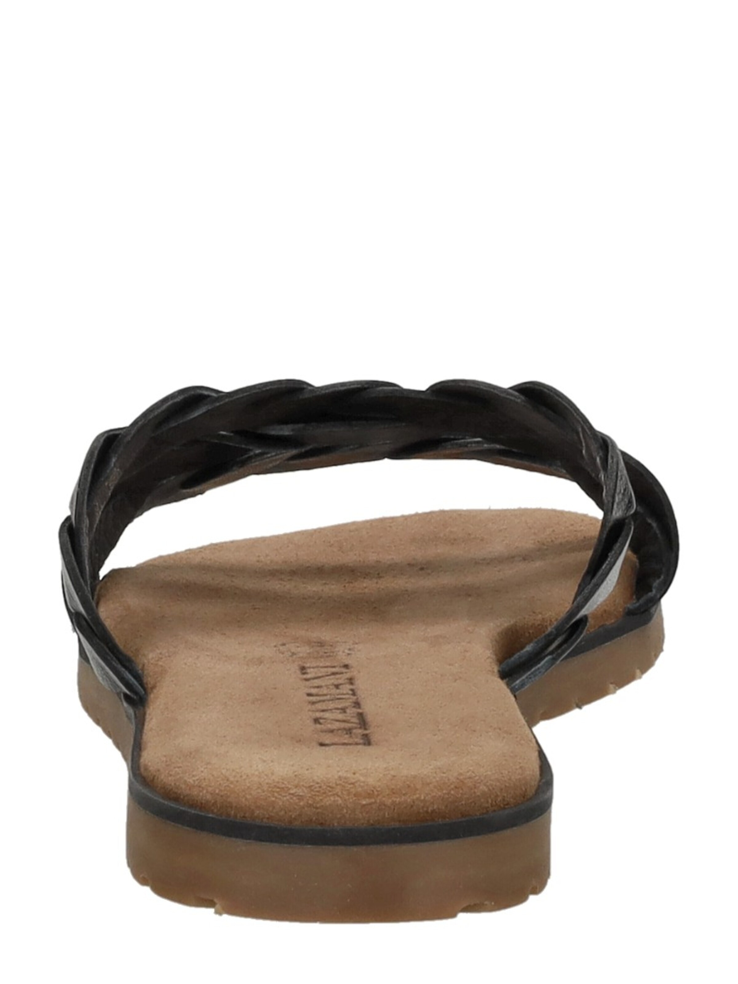 LAZAMANI Mule 'Open Teen' in Black