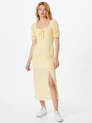 The Frolic Summer Dress in Yellow: front