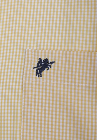 DENIM CULTURE Regular fit Button Up Shirt ' ERIC ' in Yellow