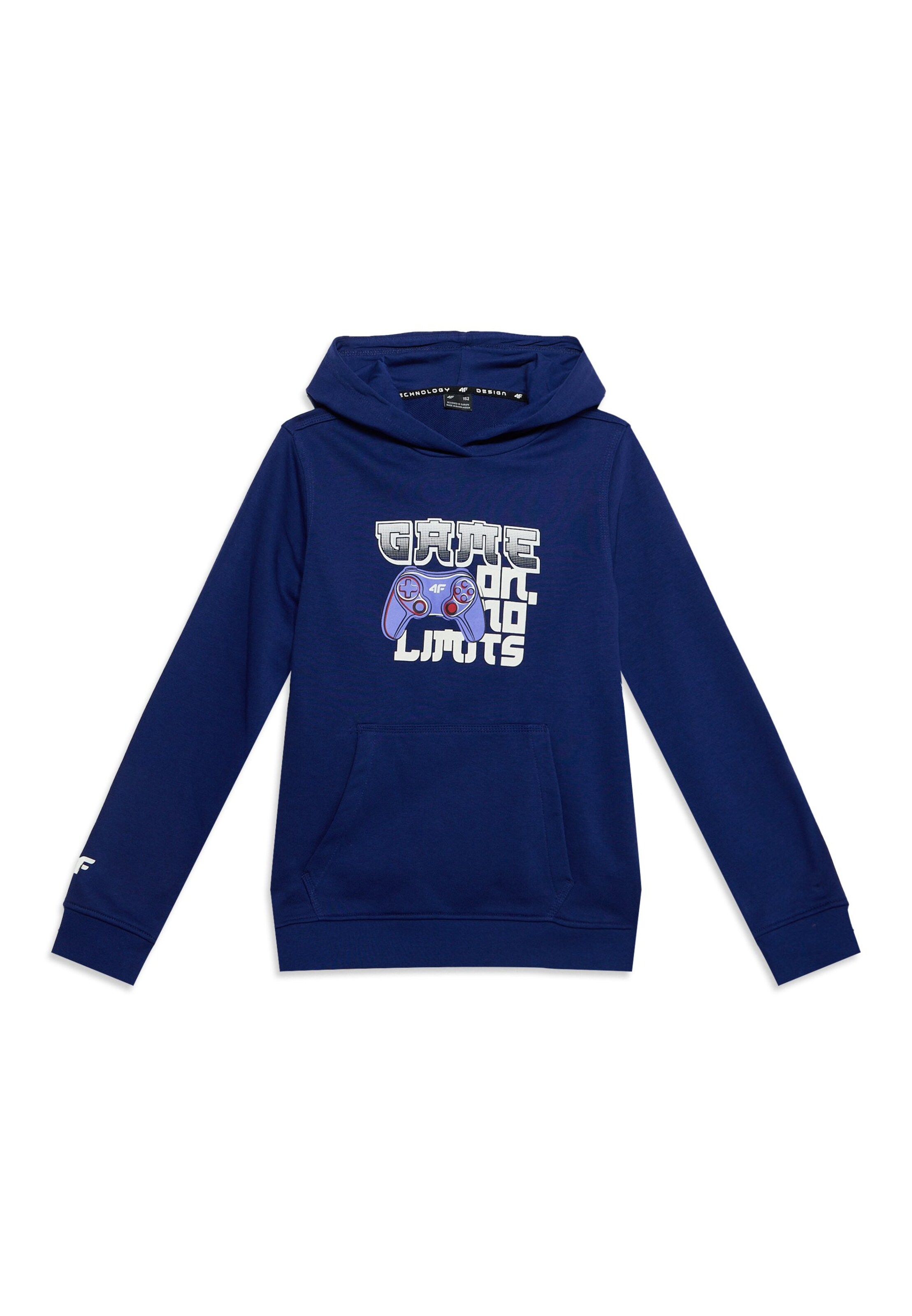 4F JuniorSportska sweater majica - plava boja: prednji dio