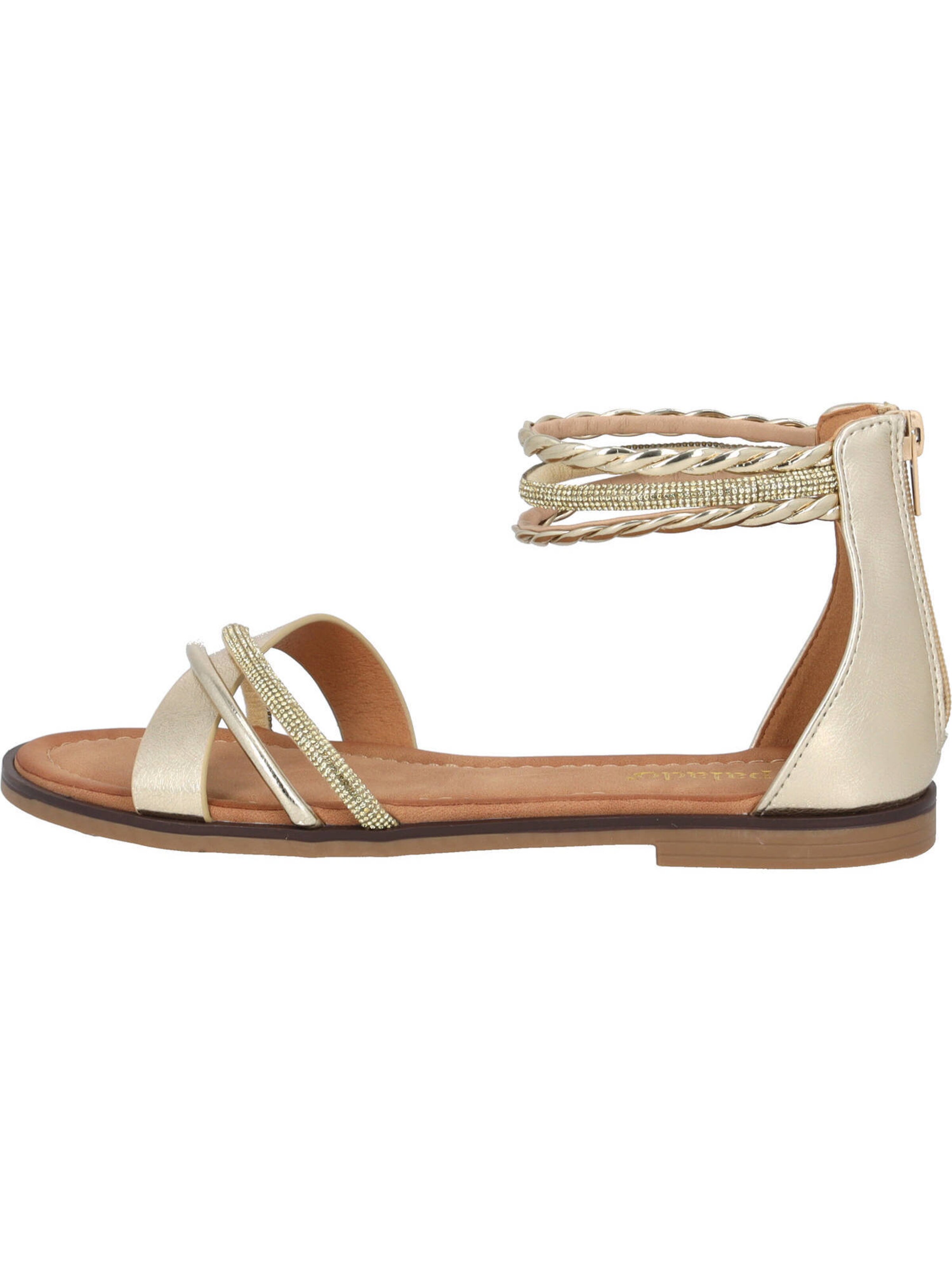 Palado Sandale 'Chritina' in Gold: Vorderseite