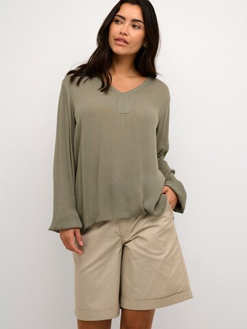 Kaffe Blouse 'Amber' in Groen: voorkant