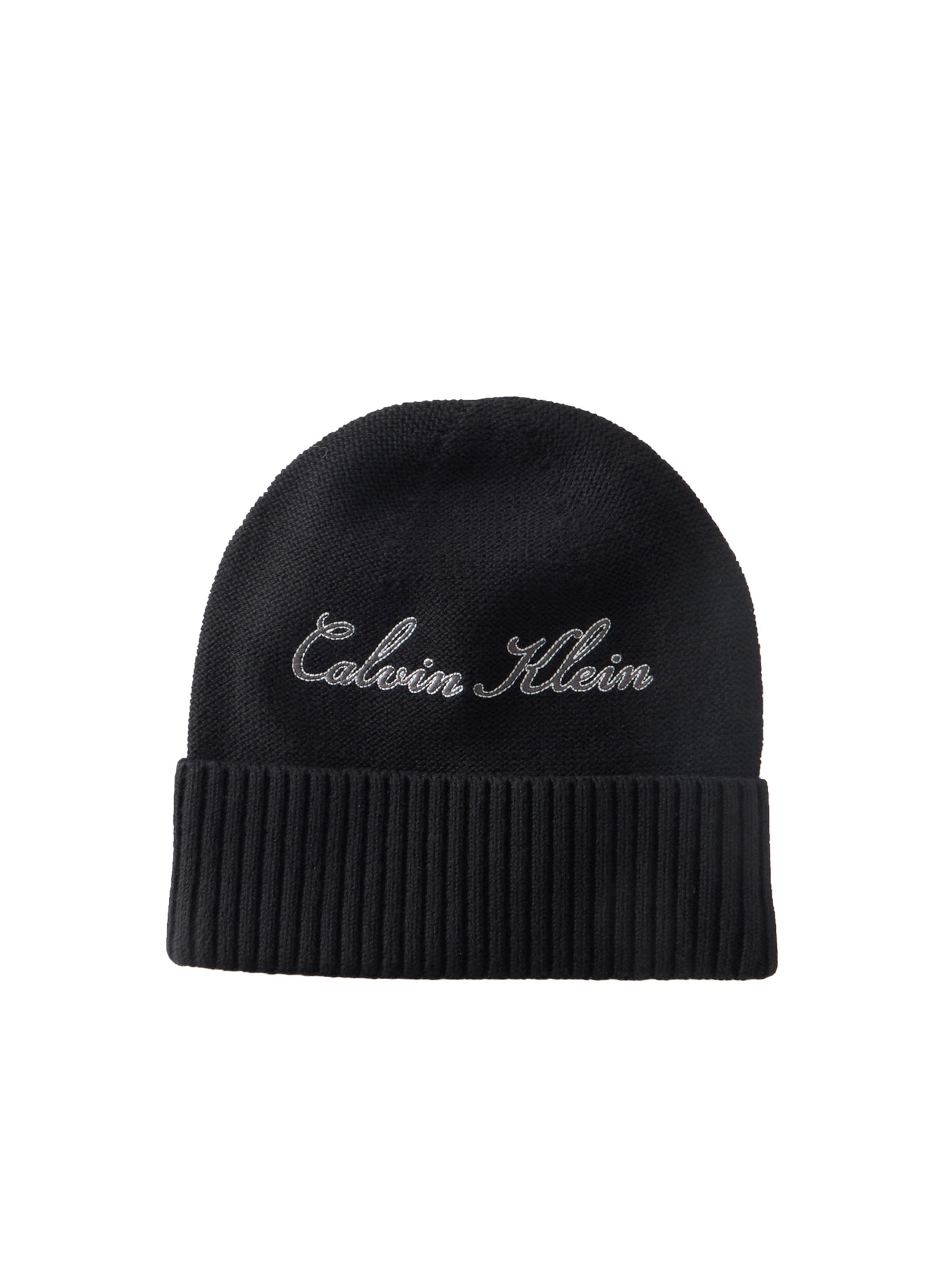 Calvin Klein Beanie in Black: front