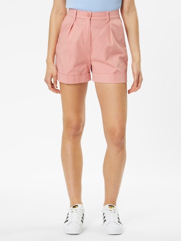 Regular Pantalon à pince Sisley en rose : devant