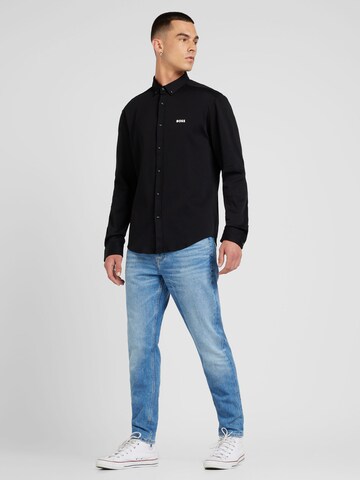 BOSS Regular fit Overhemd 'B_MOTION_L' in Zwart