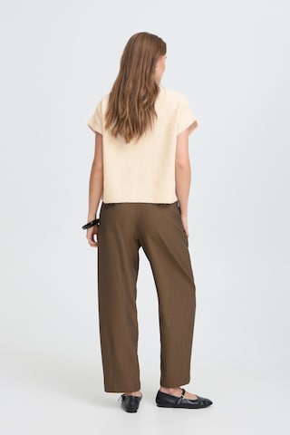 b.young Gebreide bodywarmer 'BYOmea' in Beige