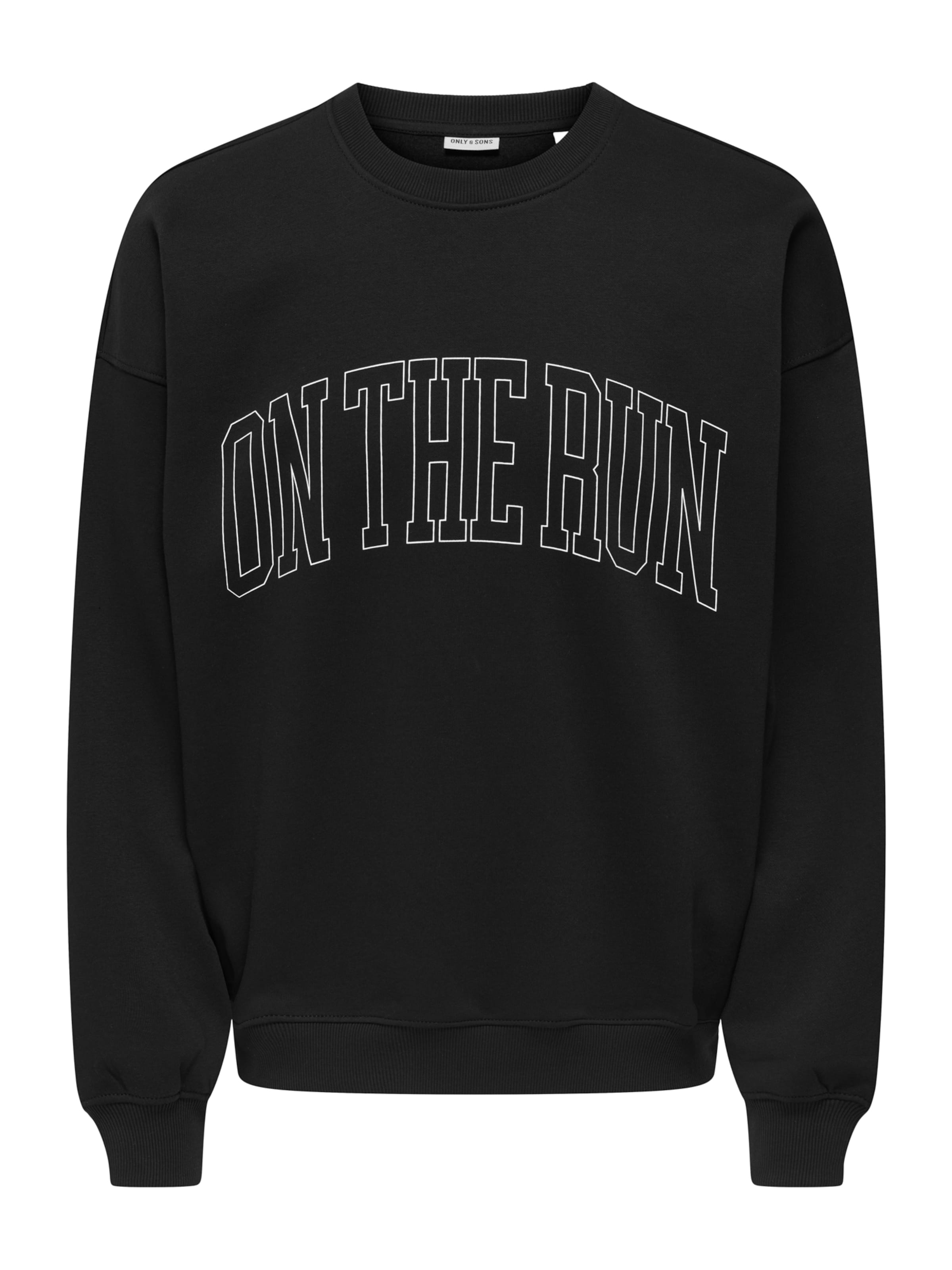 Only & Sons - Sudadera 'ONSTURNER' en negro: frente