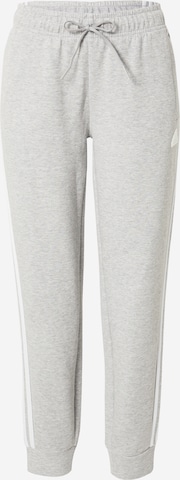 ADIDAS SPORTSWEAR Workout Pants 'Future Icons 3-Stripes ' in Grey: front