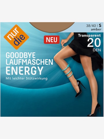 Nur Die Feinstrumpfhose ' Goodbye Laufmaschen Energy 20 DEN ' in Schwarz