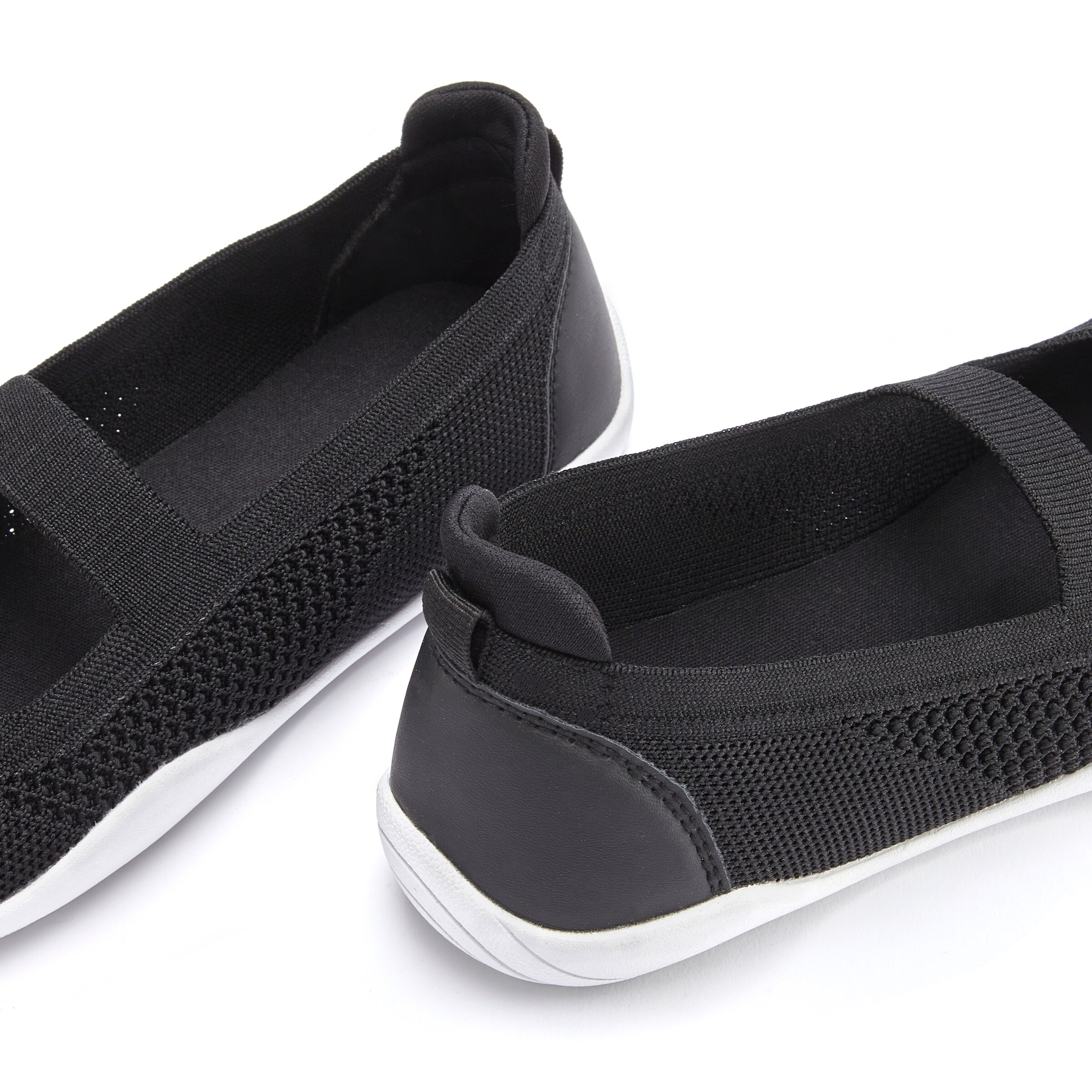 LASCANA - Bailarinas con hebilla en gris