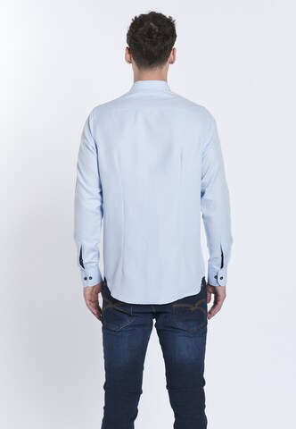 DENIM CULTURE Regular fit Button Up Shirt 'RODRIGO' in Blue
