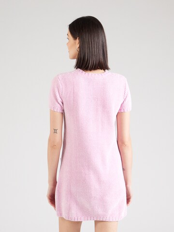 Monki Knit dress in Pink