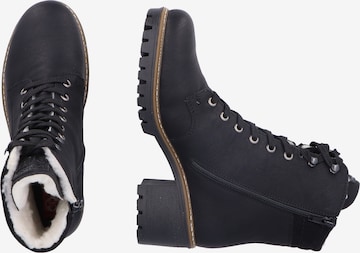 Rieker Lace-Up Boots in Black