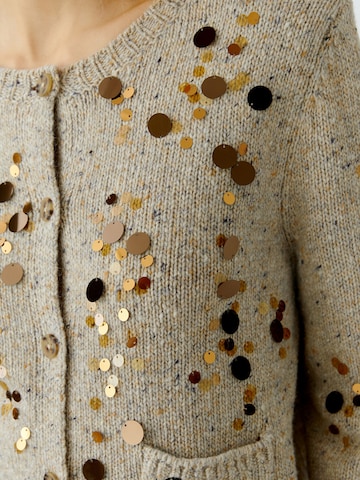 OUI Knit Cardigan in Beige