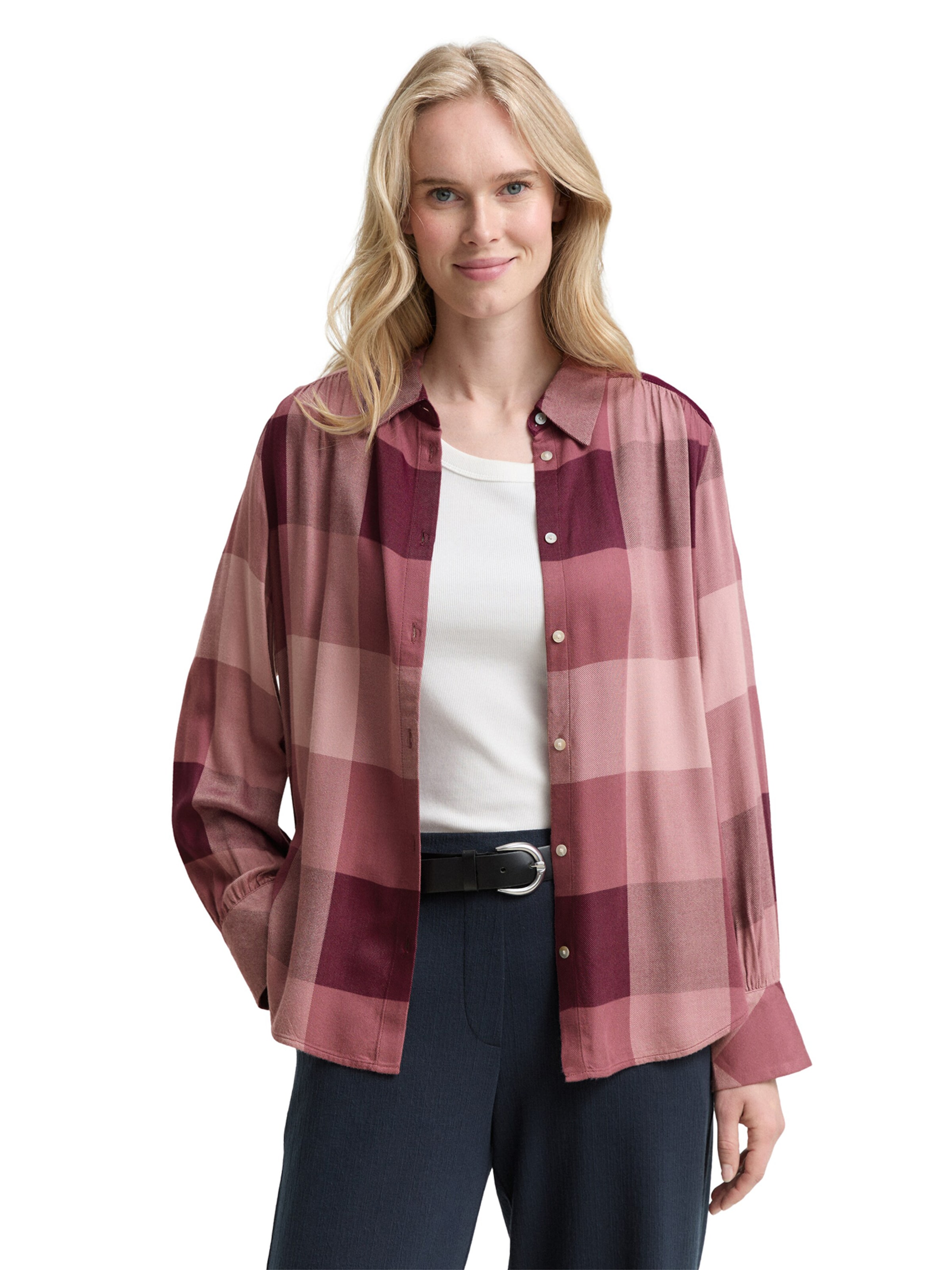 TOM TAILOR Bluza | roza barva: sprednja stran