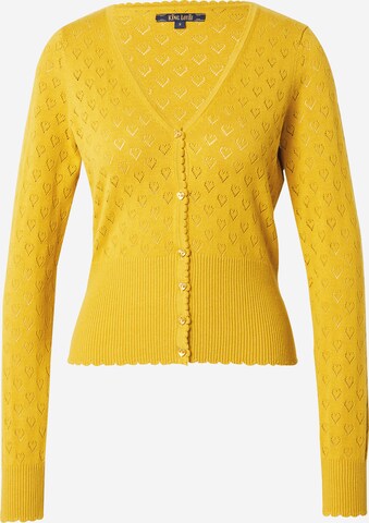 King Louie Knit Cardigan 'Cardi' in Yellow: front