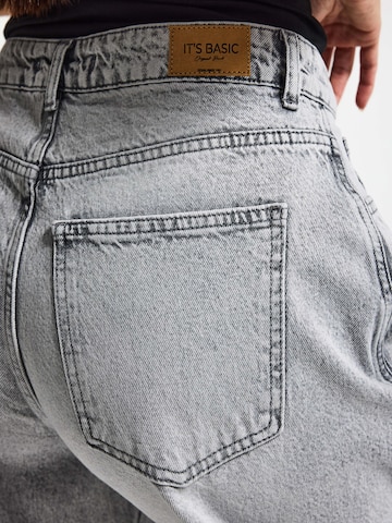 IT'S BASIC Vat Jeans 'BARREL BALLOON MID RISE JEANS' in Grijs