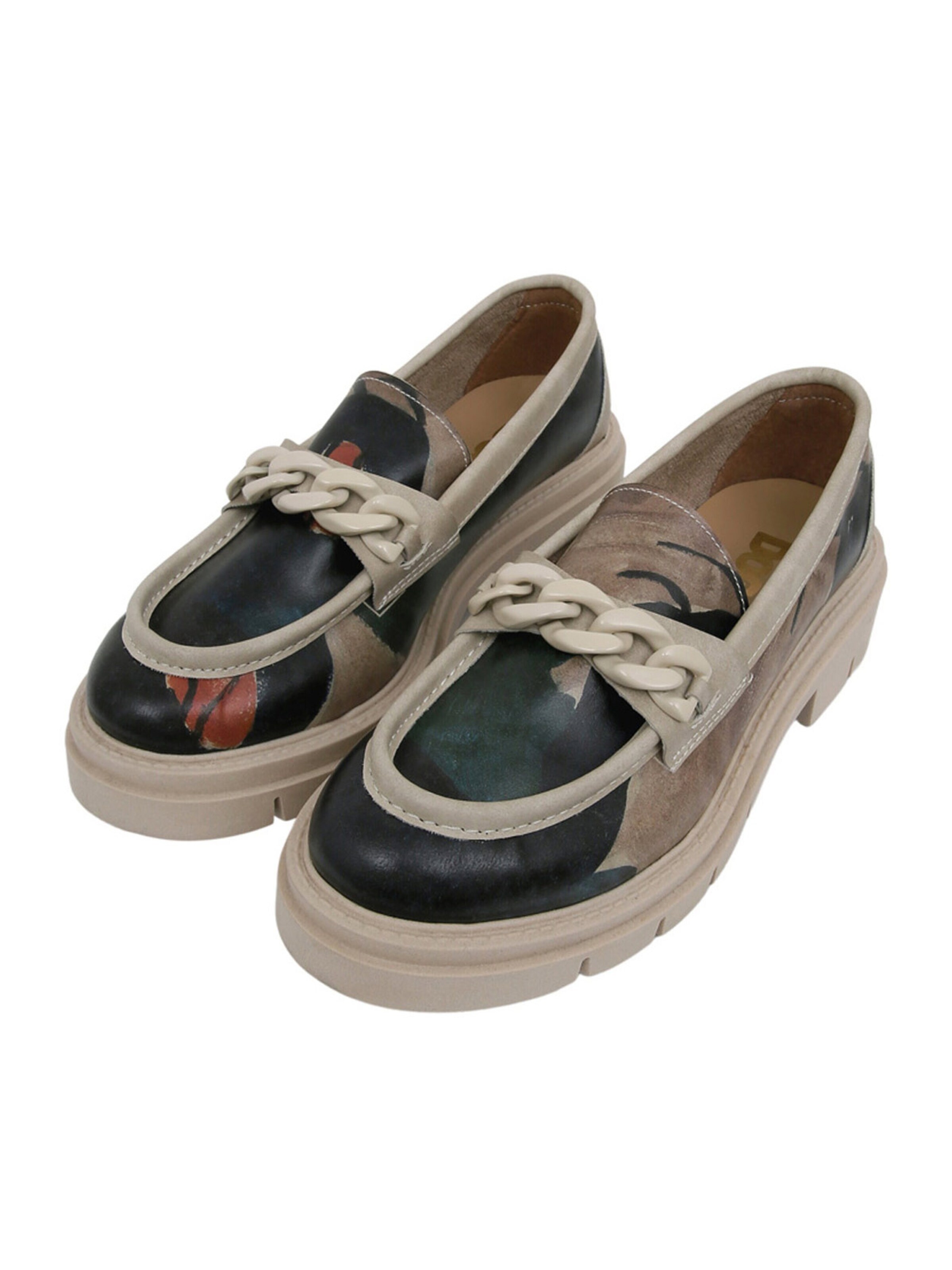 DOGO Moccasins 'DOGO Cindy - Petals' in Grey: front