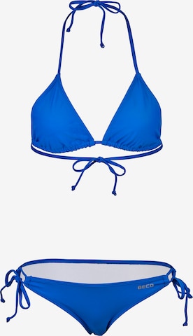 BECO the world of aquasports Triangle Bikini in Blue: front