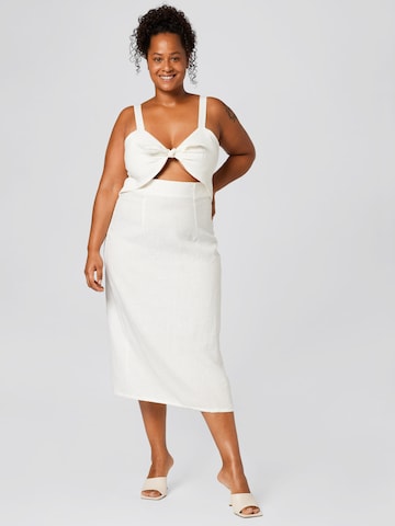 Robe 'Heidi' A LOT LESS en blanc