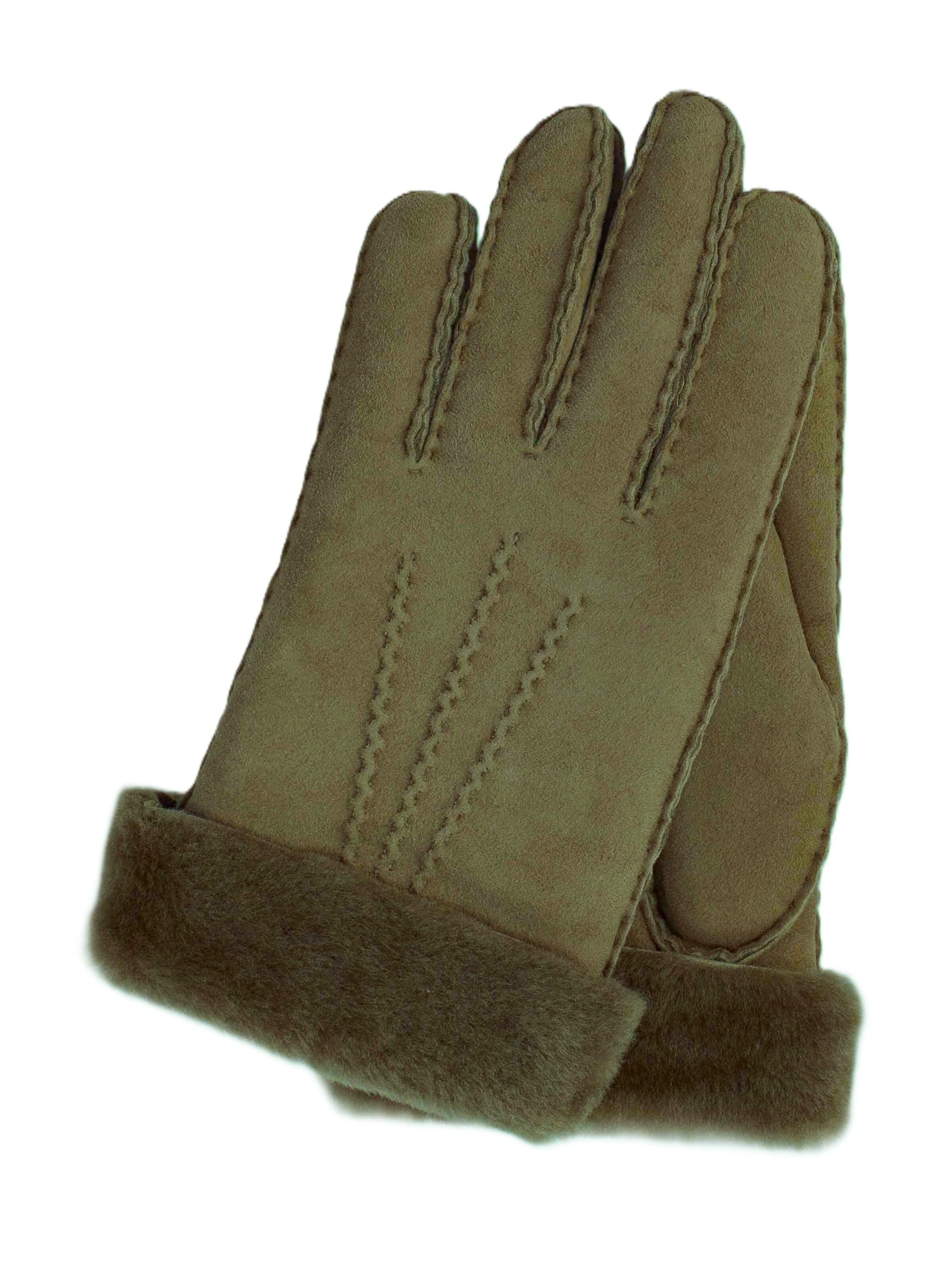 KESSLER Full Finger Gloves in Green: front