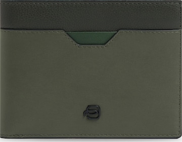 Piquadro Portemonnee in Groen: voorkant