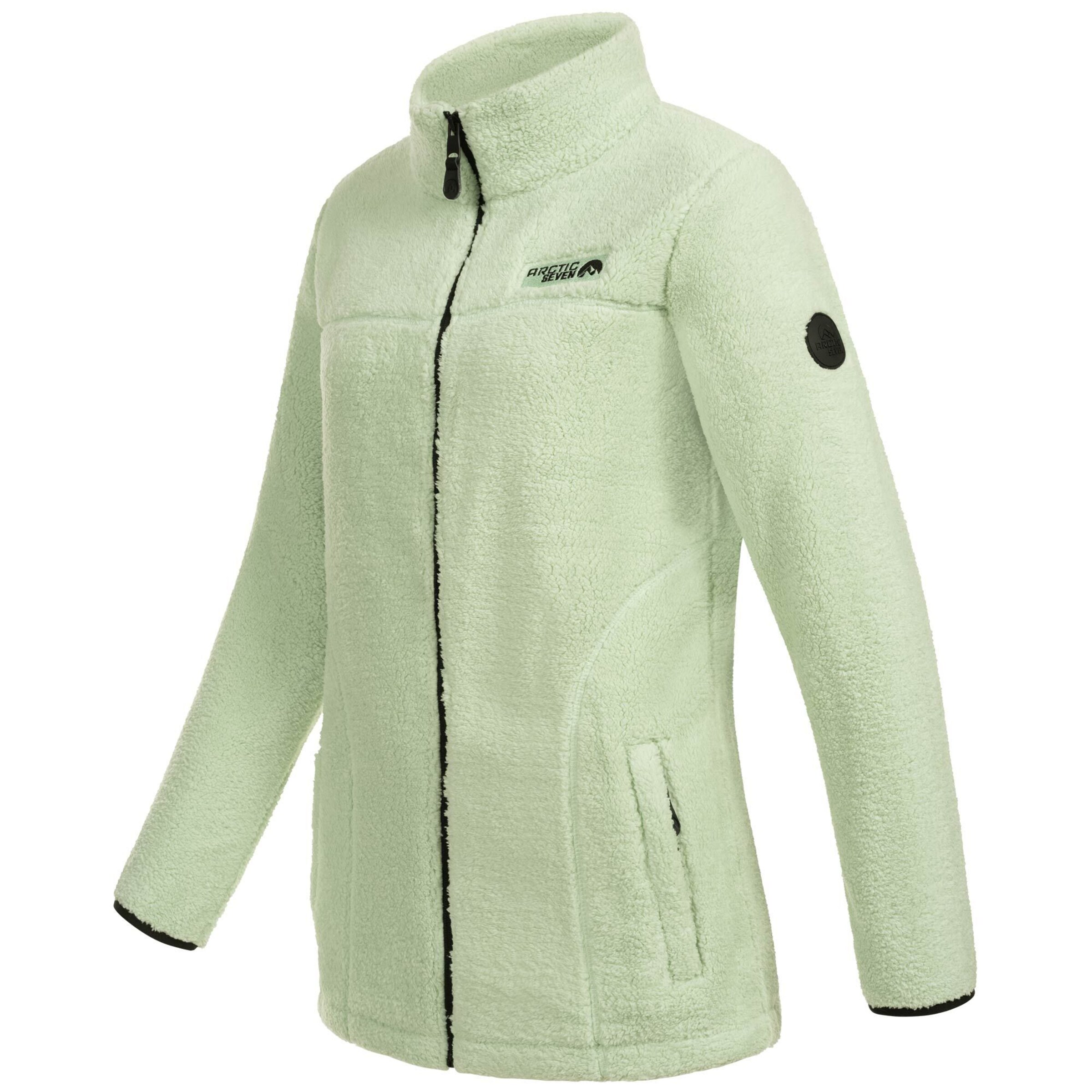 Arctic Seven Fleece Jacket 'Sherpa' in Green