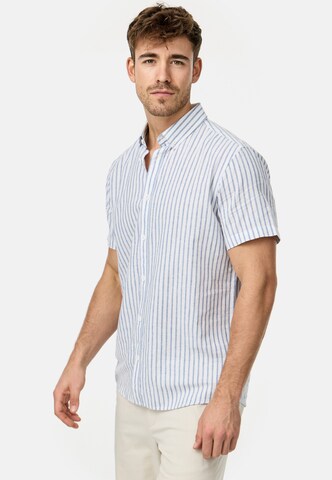 INDICODE JEANS Regular fit Overhemd 'Bravida' in Blauw