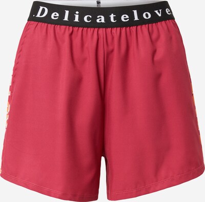 DELICATELOVE Hose 'MASHA' in rot / schwarz / weiß, Produktansicht