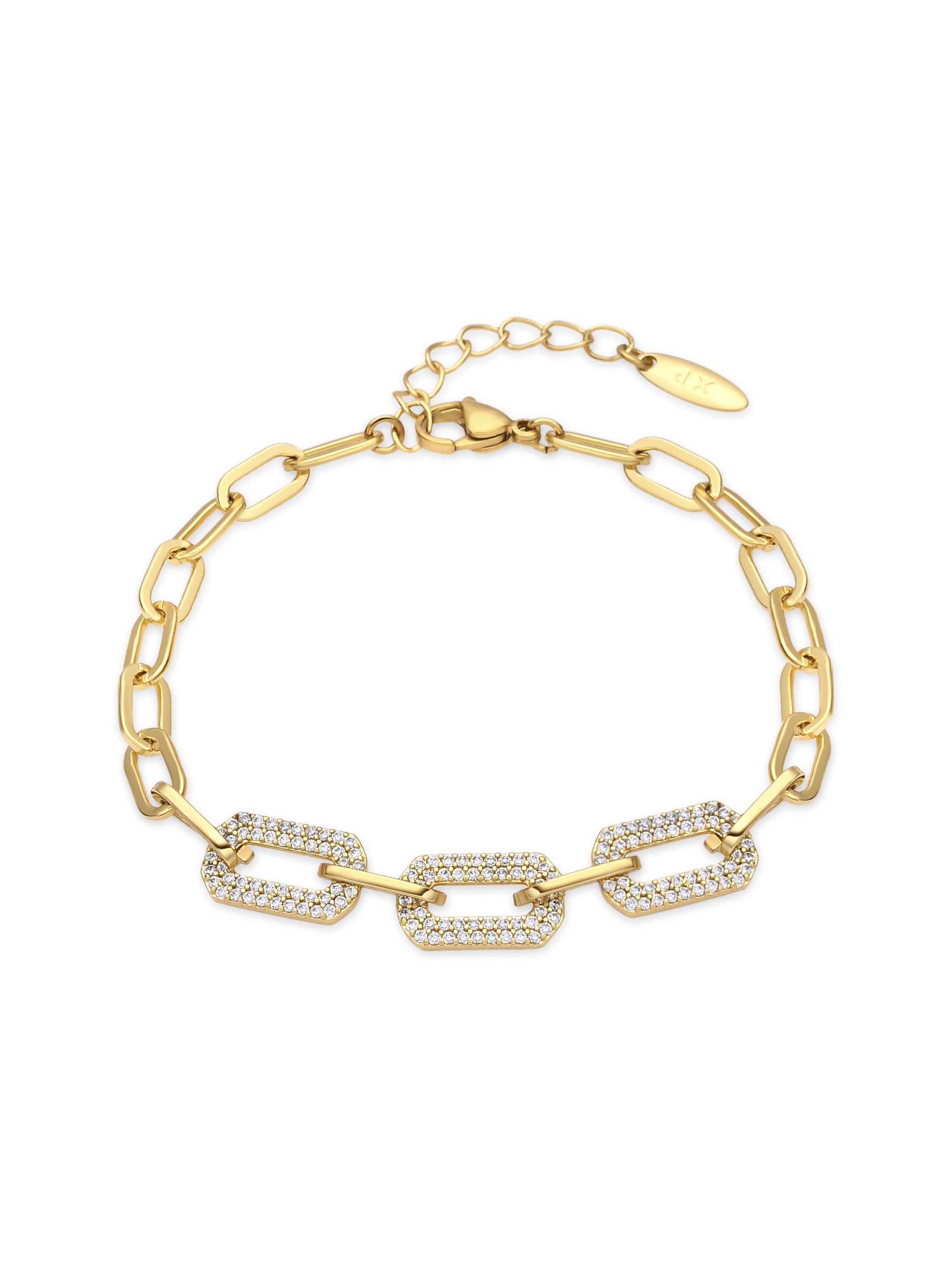 Luxenter Bracelet 'Nelith' en or, Vue avec produit
