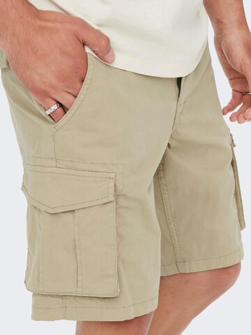 Only & Sons Regular Shorts 'Mike' in Beige