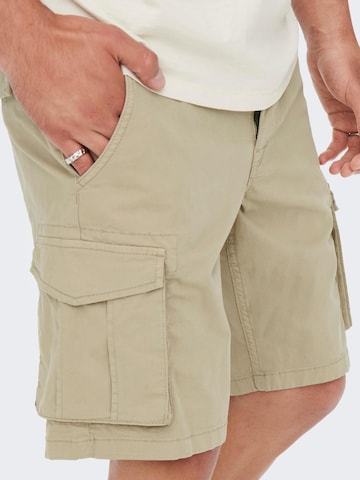 Only & Sons Regular Shorts 'Mike' in Beige