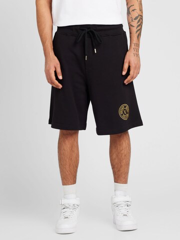 Versace Jeans Couture Loosefit Broek in Zwart: voorkant